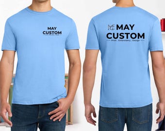 Camisetas unisex personalizadas / Camisetas personalizadas para equipos, empresas y familias / Opciones de texto/logotipo/foto personalizadas para cualquier ocasión, camiseta suave Gildan. 640