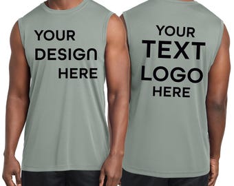 Custom Sleeveless Tee, breathable, moisture-wicking - Personalized Dry-Fit Performance Tank. st352