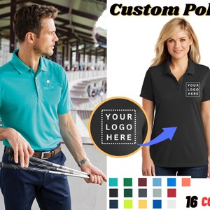 Custom Embroidered Polo, Personalized Business Polo Shirt, Custom Golf ...