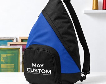 Mochila bandolera Port Auth Active Sling Pack, resistente, para viajes, uso cruzado, deporte, resistente al agua y gimnasio, con correa ajustable para hombres y mujeres.