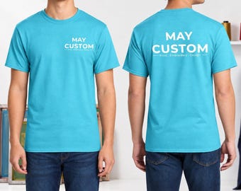 Camiseta personalizada de manga larga, Port & Co PC54T, de algodón, con logotipo o texto (PC54T, PC54LS, PC54H).