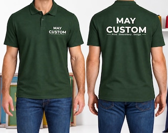 Polo unisex Softstyle Piqué, polo de algodón Gildan personalizado para el trabajo o el equipo (64800) / Logotipo/texto personalizado