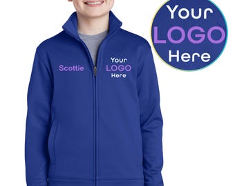 Cozy and Functional: Sport-Tek® Youth Sport-Wick® Fleece Full-Zip Jacket - Perfect for Active Kids! handmade gift. Boutique clothing. YST241