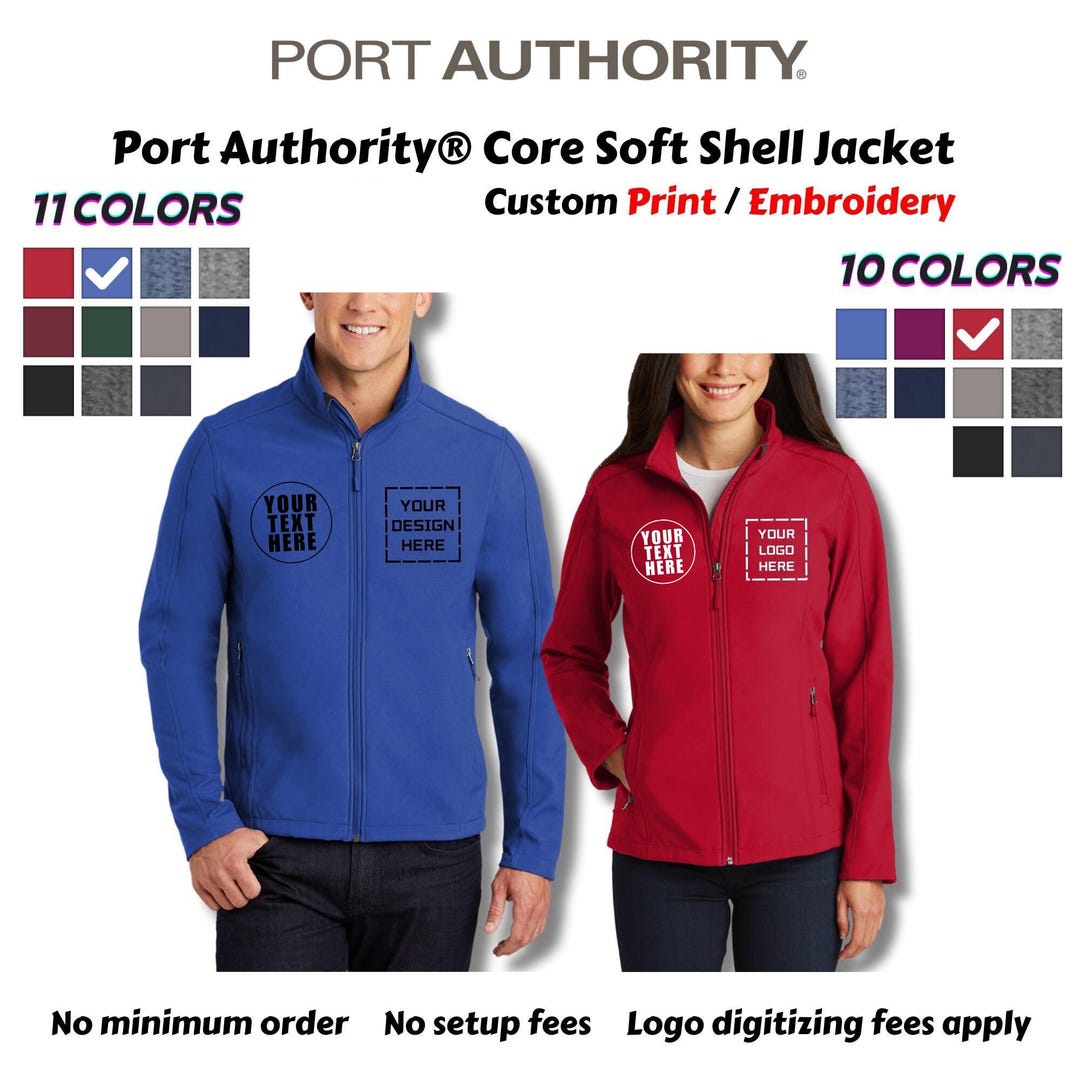 Custom Ladies/men's Core Soft Shell Jacket With Embroidered/printed ...