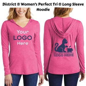 Women's lightweight hoodie, Custom Long Sleeve Hoodie, custom Hoodie, Monogram Hoodie, Custom Logo Hoodie, Custom Women's Hoodie. (DM139L) image 4