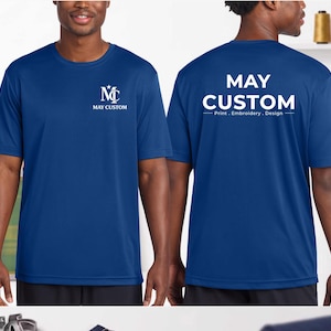 Custom Dry Fit Shirt - Sport-Tek Moisture-Wicking Tee, Personalized T-Shirt with Text, Logo & Photo, Custom Athletic Apparel. ST720 image 1