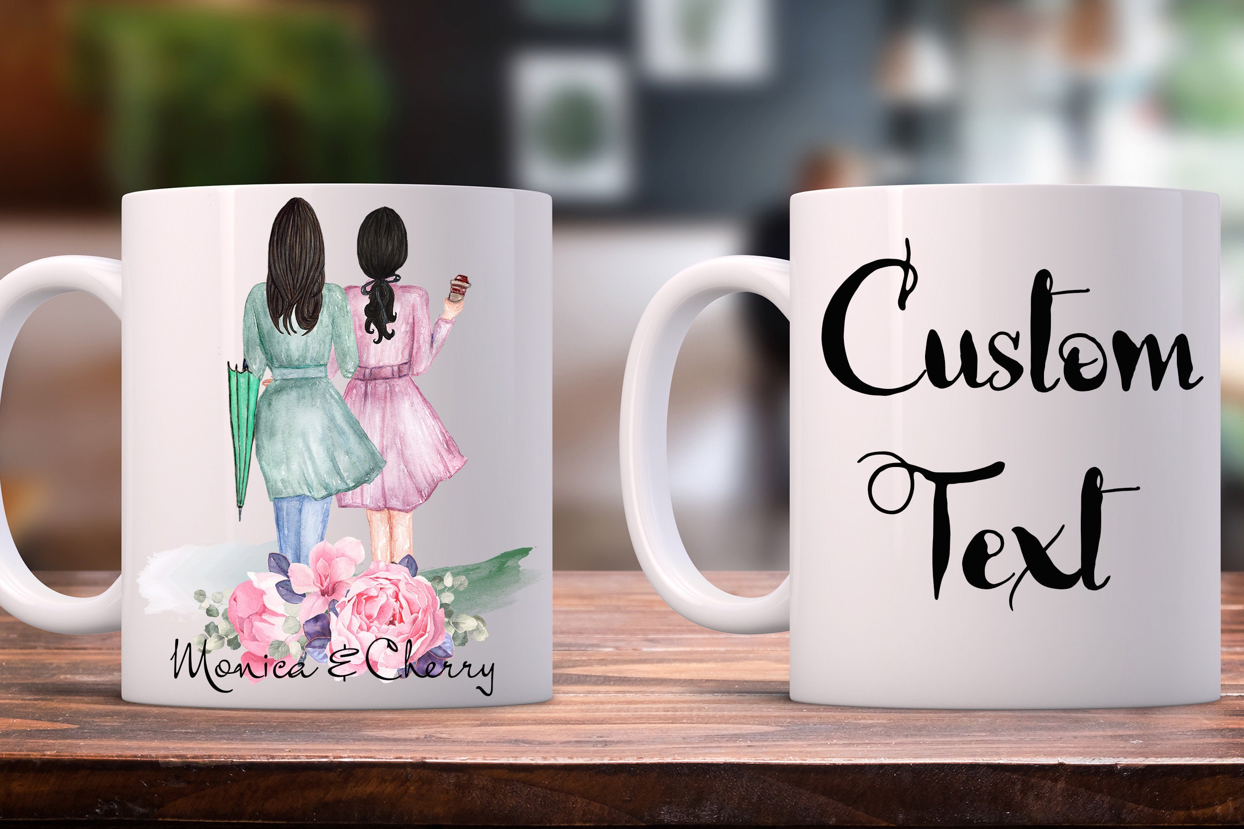 Download Custom Best Friend Mug|Personalized Best Friend Gift |Custom Girls Mug | Long Distance gift ...