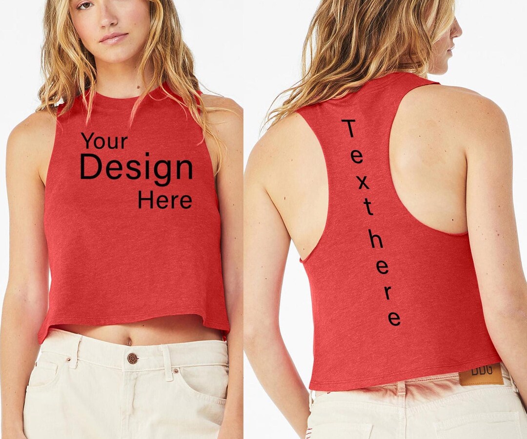 Personalized Tank - Custom Tank Top, Customized BELLA + CANVAS Women's ...