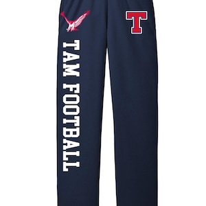 Pantalones deportivos personalizados con bolsillos, joggers personalizados para cumpleaños, logotipo y texto personalizados, pantalones cómodos para estar en casa, ropa de equipo personalizada pc78p imagen 2