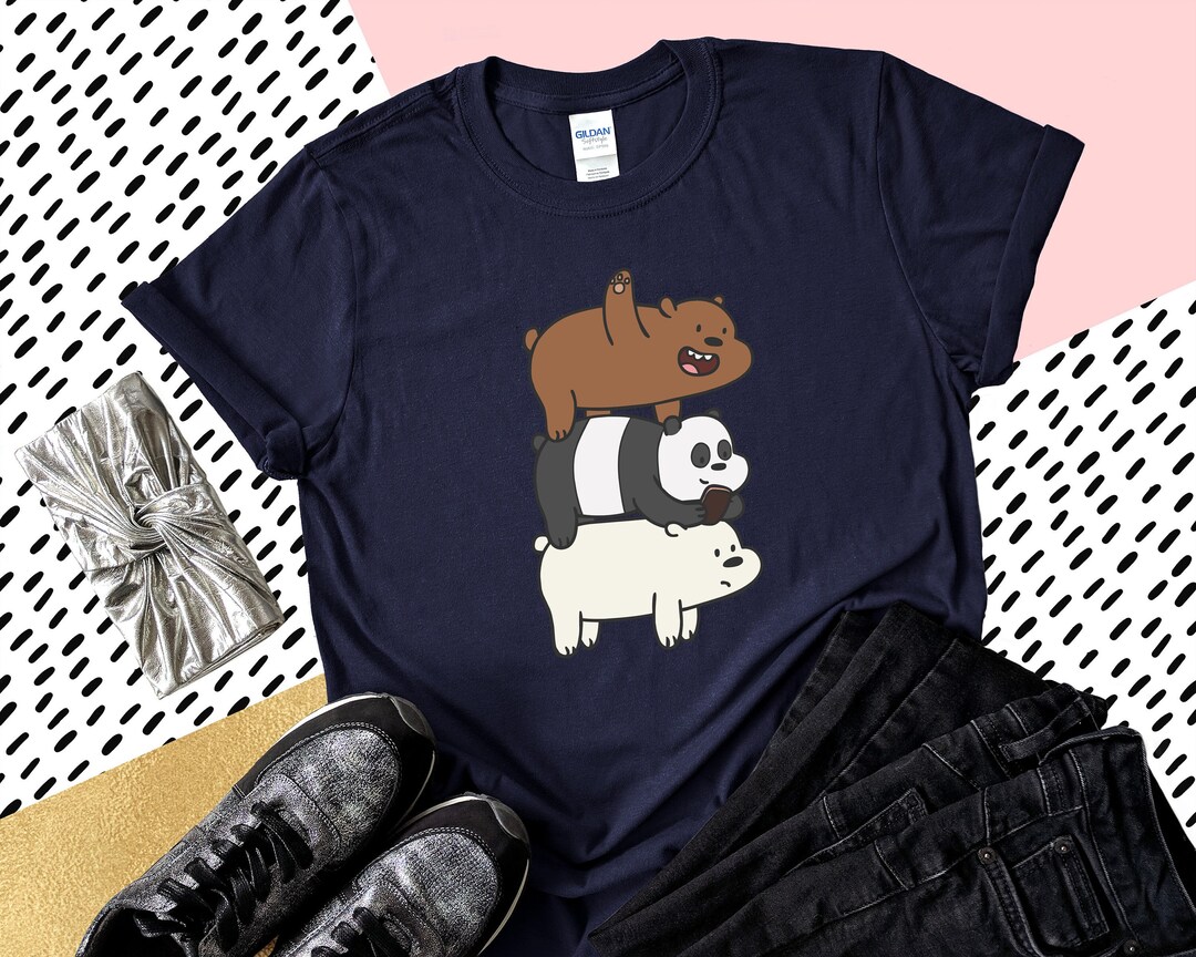 We Bare Bears Shirt, Polar Bear Shirt, Cartoon Shirt, Cute Bear Shirt