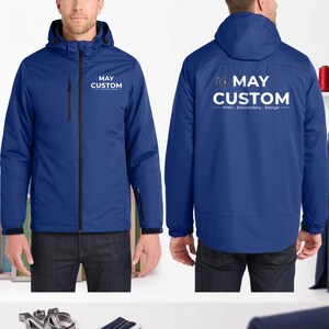 Customized Port Authority® Vortex Waterproof 3-in-1 Jacket, Custom Embroidered Jacket, Personalized Jacket, Custom Logo Jacket. J332
