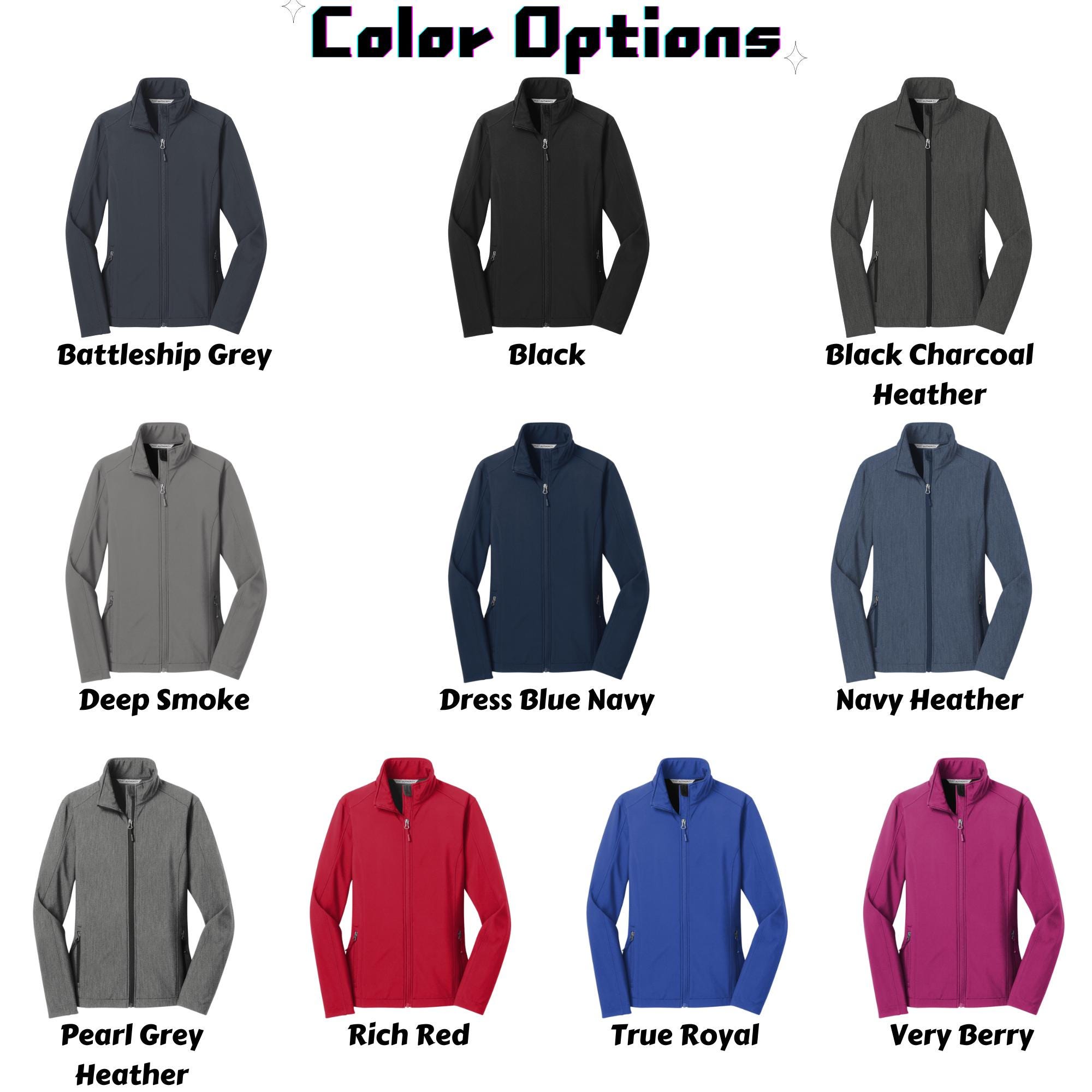 Custom Soft Shell Jacket, Personalized Women’s Water-resistant ...