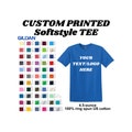 Custom T-Shirts, Personalized Shirts with Your Text, Logo or Photo, Unisex adult & Youth Shirts, Bulk Custom Print Tees, Gildan 64000