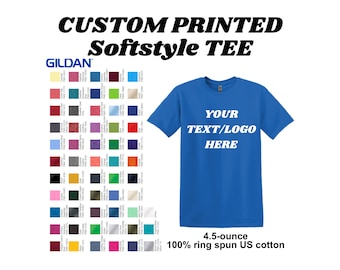 Custom T-Shirts, Personalized Shirts with Your Text, Logo or Photo, Unisex adult & Youth Shirts, Bulk Custom Print Tees, 64000