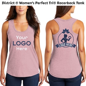 Custom Tank Top | Ladies Perfect Tri Racerback Tank - Personalized Racerback Fashion Yoga Tops | Workout Tank Tops. DM138L