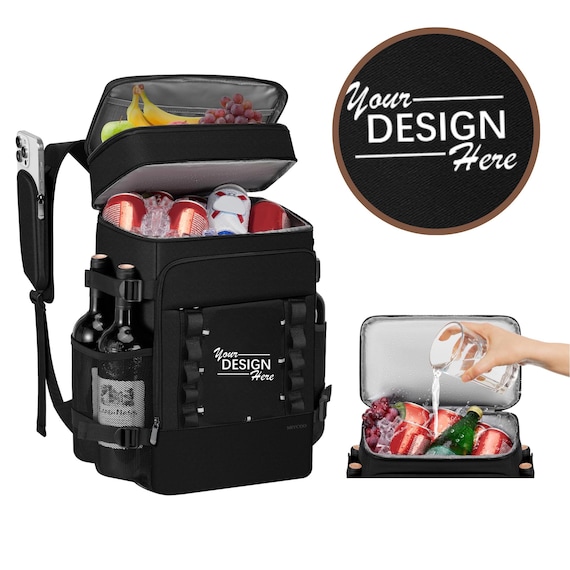 Custom cooler backpack, Personalized cooler, Embroidery Name, text/logo. Custom 40 Cans Cooler. Perfect Bag for Tactical, Camping. a101