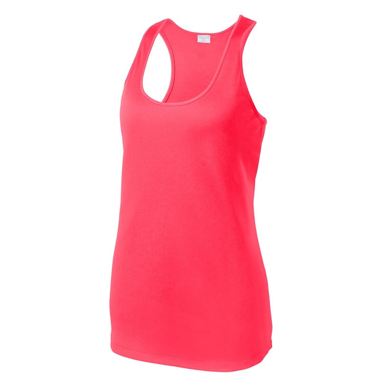 Custom team Performance Tank, Women's dry-fit Racerback Tank, personalized name, team logo shirts, perfect for running, fitness, yoga LST356 image 12