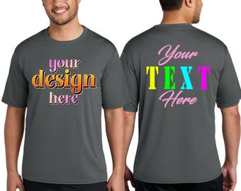 Custom Performance Tee - Personalized Dry Fit Moisture-Wicking T-Shirt for Men, Women and young | Custom Athletic Wear. PC380