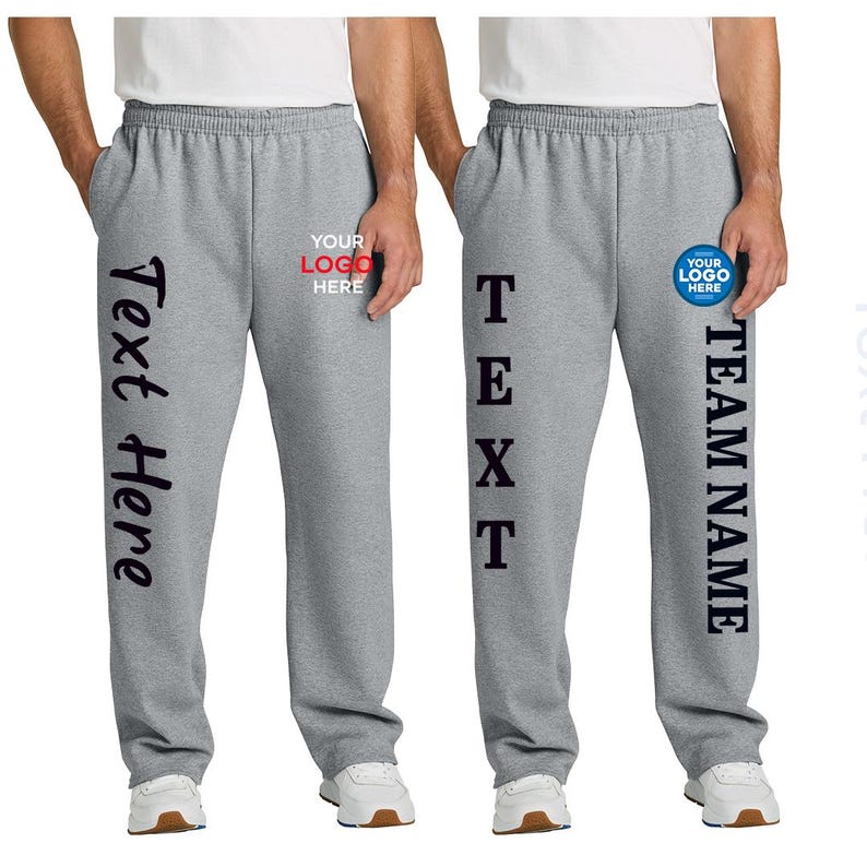 Pantalones deportivos personalizados con bolsillos, joggers personalizados para cumpleaños, logotipo y texto personalizados, pantalones cómodos para estar en casa, ropa de equipo personalizada pc78p imagen 4