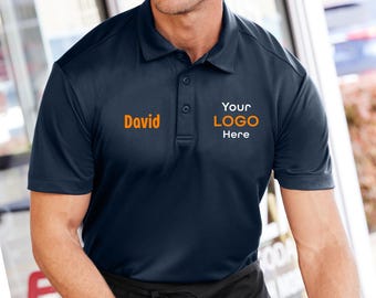 Custom Polos, Silk Touch Performance Polo Shirt - Moisture Wicking Sports Tee with Custom Logo, Business Polo  for Team & Workwear. K540