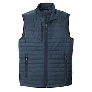 Custom Logo Vest, Your Business Logo Here, Embroidered Puffy Vest for Staff, Company Uniform, Team Gift, Men's & Women's Fit. J851 afbeelding 17
