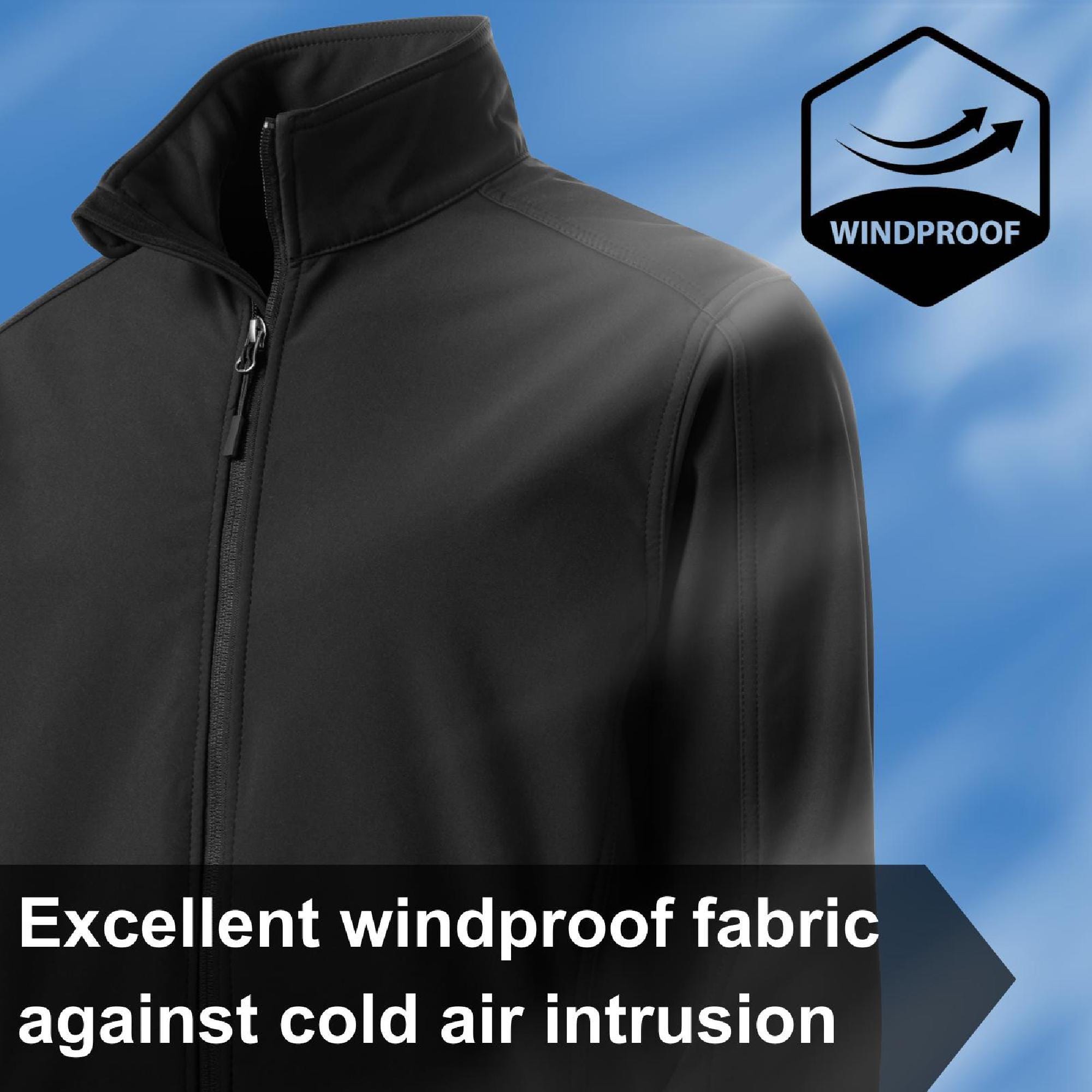 Custom Soft Shell Jacket, Personalized Men’s Water-resistant Coat With ...