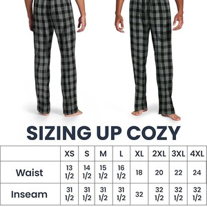 Custom pajamas pants, Men’s Flannel Plaid Pants | Personalized Lounge & Pajama Pants | Unique Gift Idea for Comfortable Style. DT1800 image 16