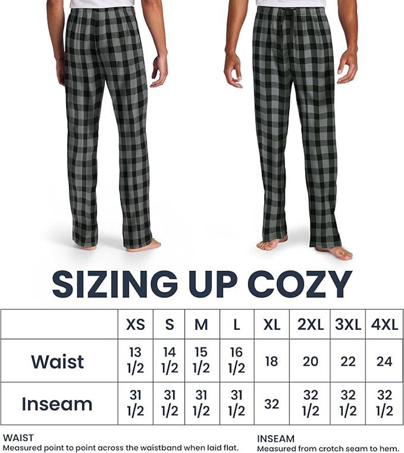 Custom pajamas pants, Men’s Flannel Plaid Pants | Personalized Lounge & Pajama Pants | Unique Gift Idea for Comfortable Style. DT1800 image 16