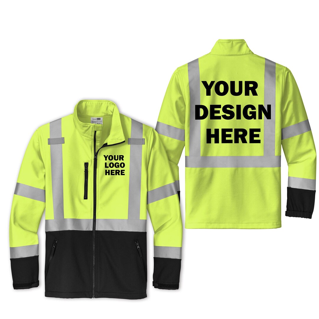 Custom Cornerstone® 107 Class 3 Soft Shell Jacket. Add Your Text, Logo ...