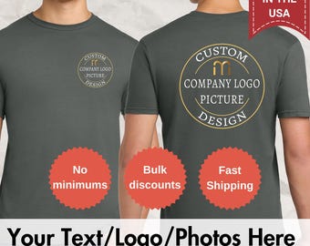 Custom unisex t-Shirts, youth tees | Personalized T-Shirts, custom Tees with Your Logo, Photo & Text, Perfect for Parties and Events. 640
