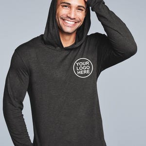 Custom Hoodies - Personalized District ® Lightweight Tri-Blend Hoodie, Monogrammed Design, Unique Gift for Her & Him. dm139