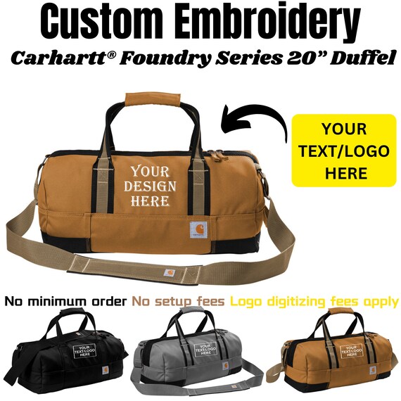 Custom Carhartt Foundry Series 20 Duffel Personalized Duffle Bag