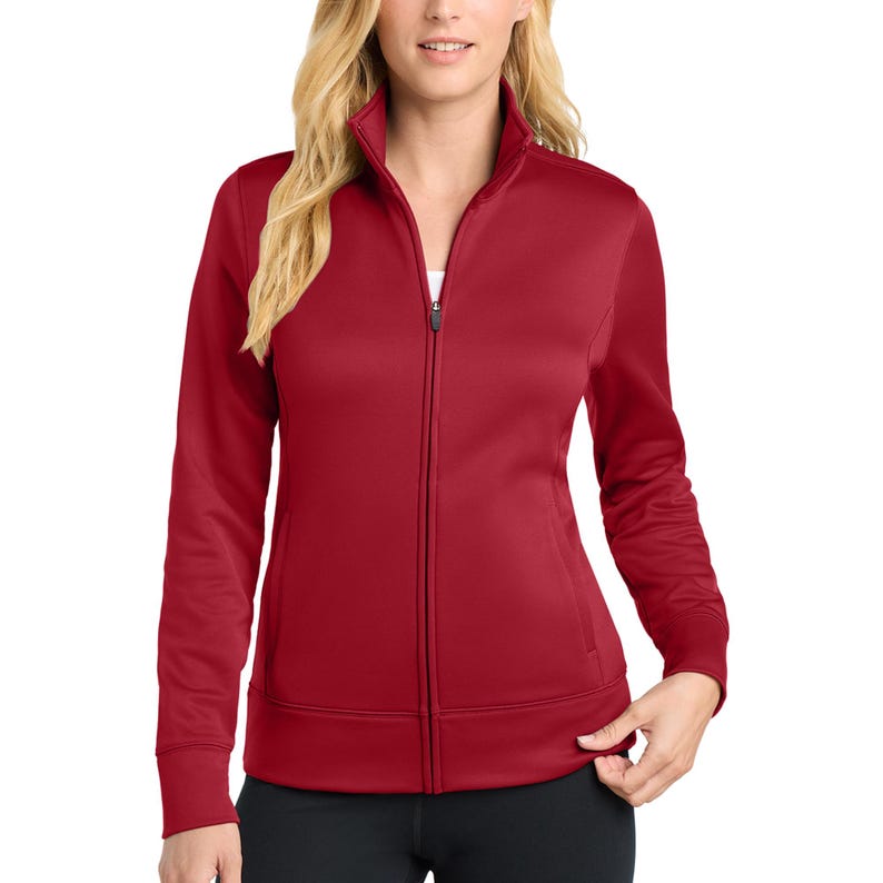 Custom Ladies Full-zip Jacket | Personalized Women's Sport-tek Moisture ...