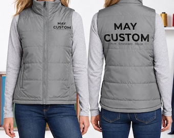 Chaleco acolchado personalizado para mujer de Port Authority® / Chaleco de ropa de trabajo de marca / L853