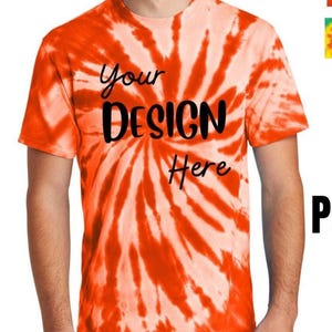 Custom Printed Tie-Dye Tee - Personalized Shirt with Your Text, Design or Photo, Unique Gift for Men & Women, Customizable PC147