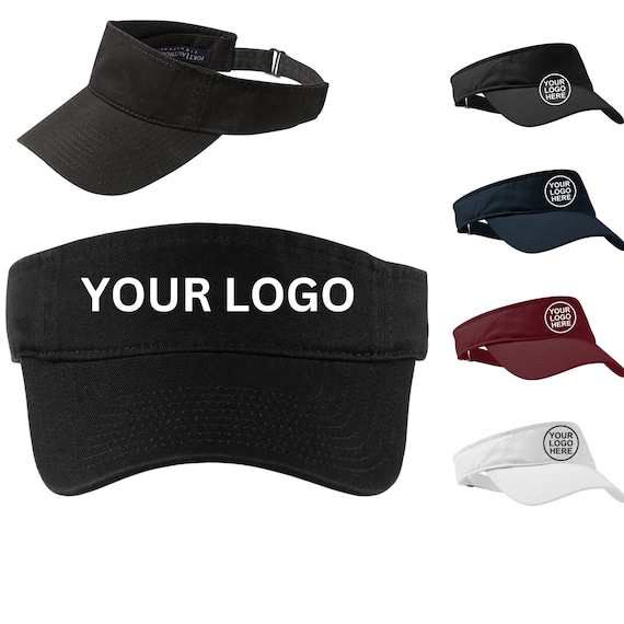 Custom Printed Visor - Personalized Tennis Visors & Team Caps, Unique Hats Birthday Gift, Custom Sun Visors for Sports or Outdoor Events.