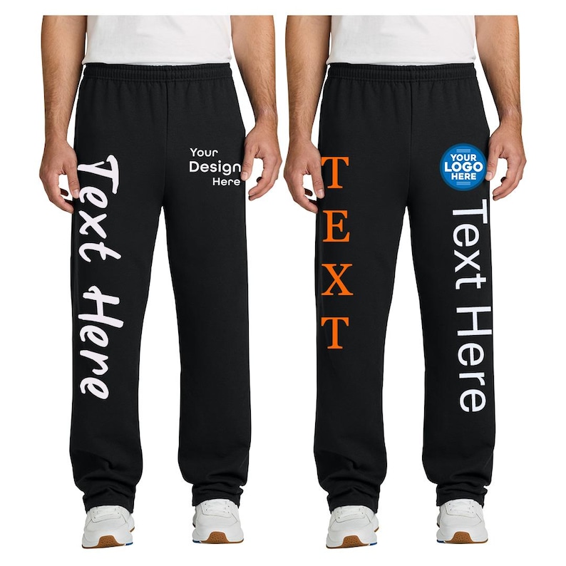 Pantalones deportivos personalizados con bolsillos, joggers personalizados para cumpleaños, logotipo y texto personalizados, pantalones cómodos para estar en casa, ropa de equipo personalizada pc78p imagen 3