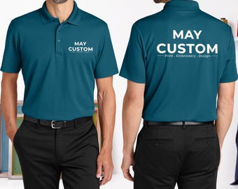 Polo de alto rendimiento personalizado / Port Authority K620 personalizado / Camisa de trabajo con logotipo personalizado / Polo de equipo que absorbe la humedad / Polo personalizado con UPF 50+