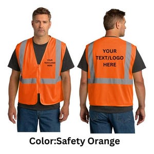 High Visibility Vest | Custom CornerStone Mesh Vest | Personalized Safety Vest for Comfort & Protection | Custom Work Vest. csv101 image 20