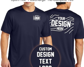 Camiseta Dry Fit personalizada - Camiseta Sport-Tek absorbente de humedad, personalizada con texto, logotipo y foto, ropa deportiva personalizada. ST720