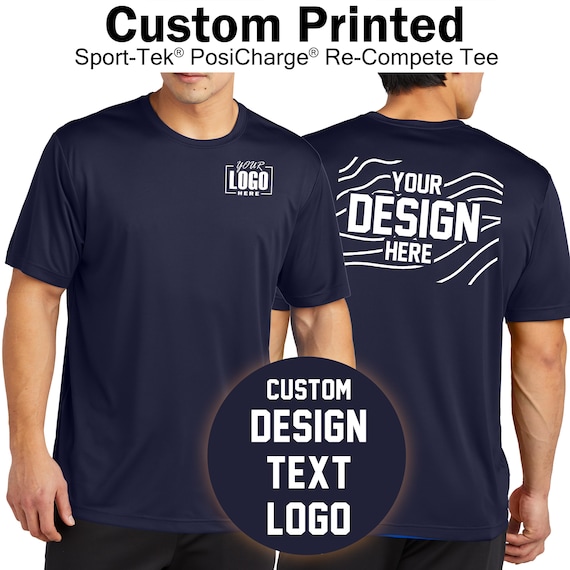 Custom Dry Fit Shirt - Sport-Tek Moisture-Wicking Tee, Personalized T-Shirt with Text, Logo & Photo, Custom Athletic Apparel. ST720