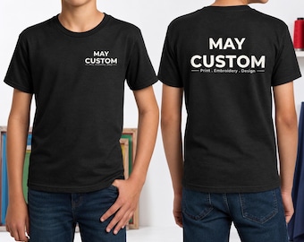 Impresión de camisetas juveniles personalizadas / Camisetas con foto / Camisetas Gildan 5000B personalizadas / Camisetas con logotipo de empresa / Camisetas de regalo, camisetas personalizadas al por mayor