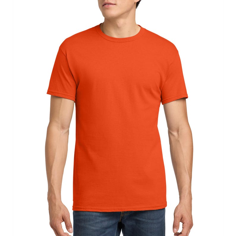 Custom Bulk T-Shirts, Gildan 5000 Heavy Cotton, Personalized Group Shirts with Your Logo and text, Event & Business Tees (Minimum 6) S-3XL image 20