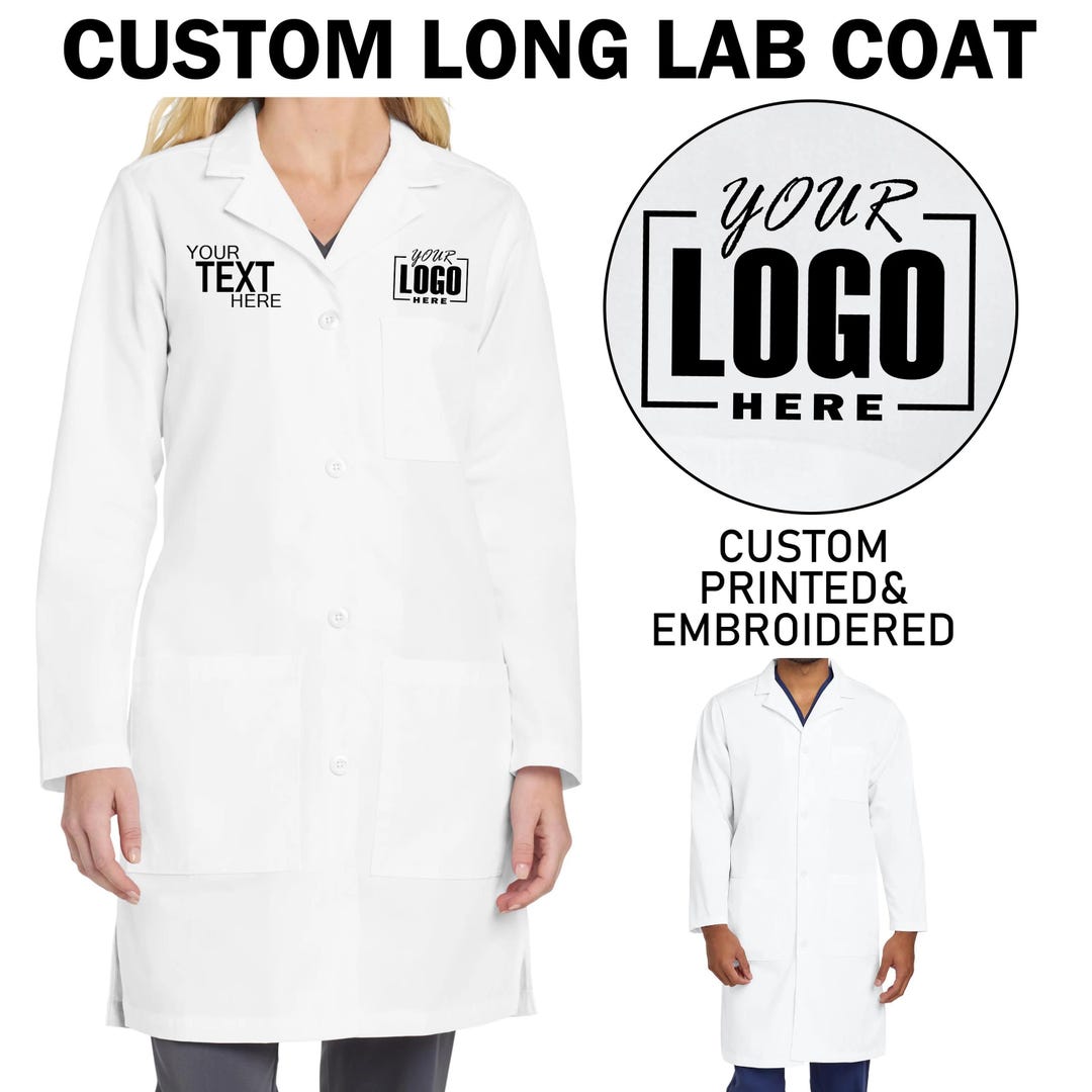 Custom Lab Coat for Men and Women | Personalized White Lab Coat With ...