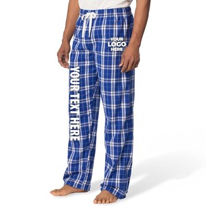 Custom pajamas pants, Men’s Flannel Plaid Pants | Personalized Lounge & Pajama Pants | Unique Gift Idea for Comfortable Style. DT1800 image 18