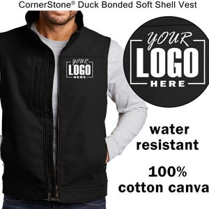 Custom CornerStone® Duck Bonded Soft Shell Vest | Monogrammed vest, Personalize Vest,  CSV60