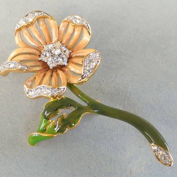 Flower Brooch - Etsy