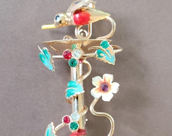 Walter Lampl Longcraft bird bath brooch.
