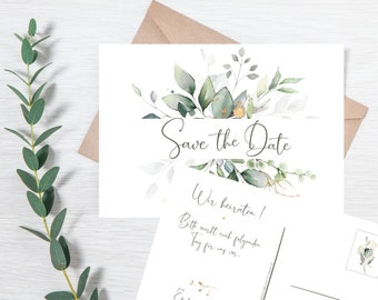 Save the Date Cards Wedding Personalized Save the Date Postcard