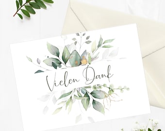 Dankeskarten Hochzeit Personalisiert Danksagung Hochzeit Dankeskarten Taufe Dankeskarten Kommunion / Konfirmation (mit Umschlägen)